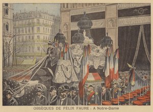 Funeral del Presidente Félix Faure en Notre Dame de París de French School